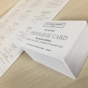 Market Ready - Close up photo of a pile of printed business cards